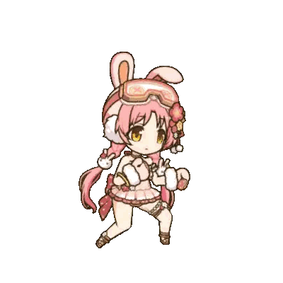 Girl in Bunny Costume and Goggles