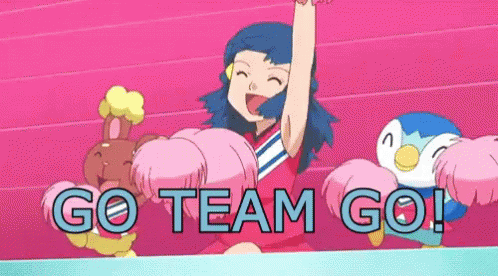 Girl In Cheerleading Outfit Cheering GIF