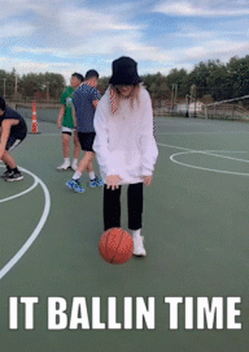 Girl In Court It Ballin Time GIF
