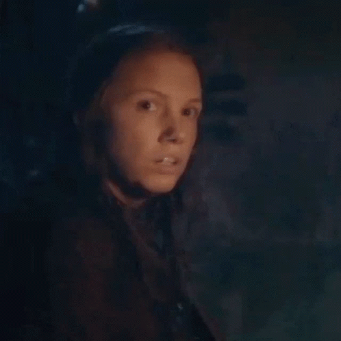 Girl In Dark Saying Shut Your Mouth GIF