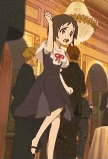 Girl in Dress Dancing