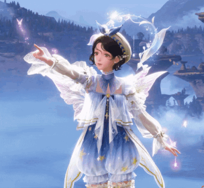 Girl in Fairy Costume Mountains
