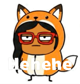 Girl In Fox Costume He He He GIF