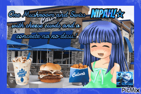Girl in Front of Culver's