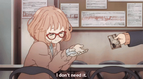 Girl in Glasses Sitting With Man Giving Money Saying I Don't Need It