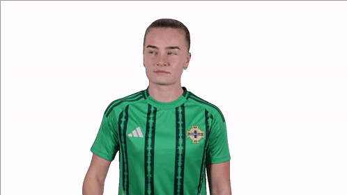 Girl in Green Shirt Saying Northern Ireland
