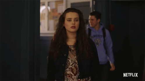 Girl In Hallway With Netflix GIF