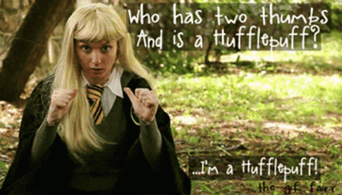 Girl in Harry Potter Costume Thumbs Up