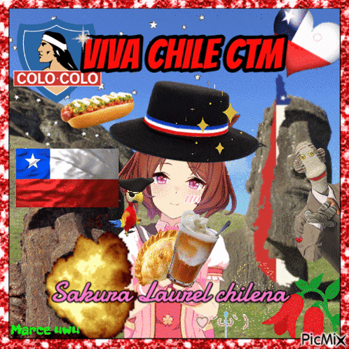 Girl In Hat Viva Chile CTM GIF