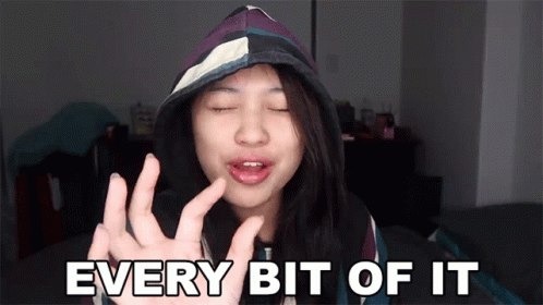 Girl in Hooded Jacket Saying Every Bit of It
