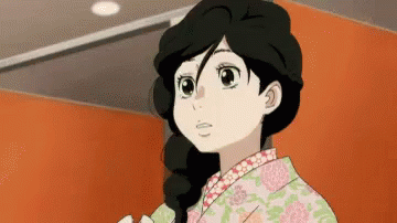 Girl in Kimono Looking Away