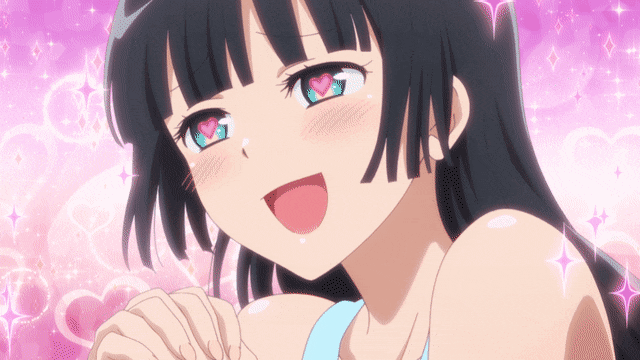 Girl In Love Anime Heart Eyes GIF