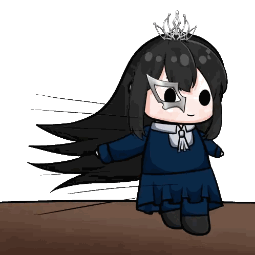 Girl in Mask and Crown