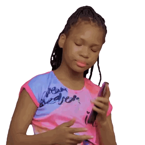 Girl in Pink and Blue Dream Shirt