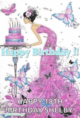 Girl in Pink Dress Blowing Out Candles