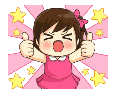 Girl in Pink Dress Giving Thumbs Up