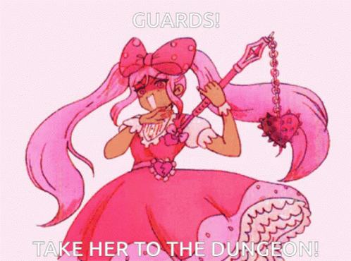Girl In Pink Dress Guards Take Her GIF