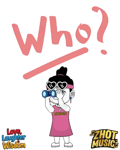 Girl in Pink Dress Looking Through Binoculars