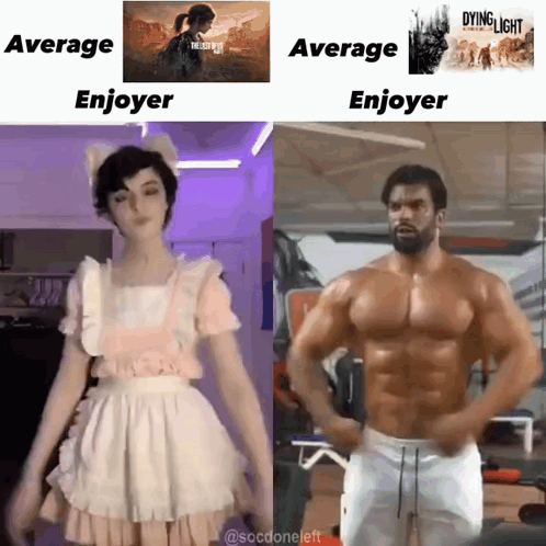 Girl in Pink Dress Next to Muscular Man in Gym