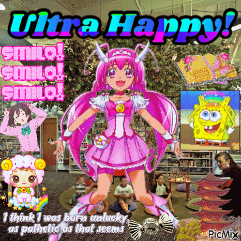 Girl in Pink Dress Ultra Happy