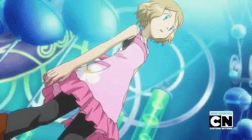 Girl in Pink Dress With CN