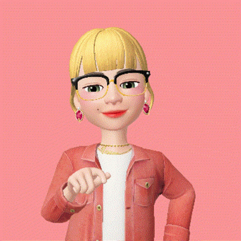 Girl In Pink Jacket Pointing GIF