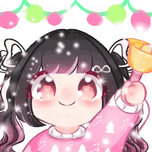 Girl in Pink Sweater Holding Bell