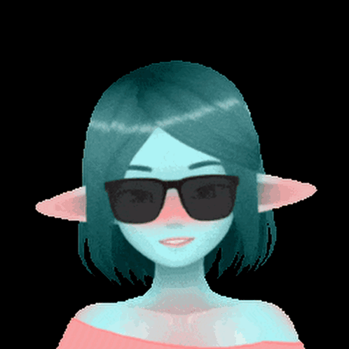 Girl in Pink Top and Sunglasses