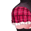 Girl in Plaid Skirt and Knee Socks