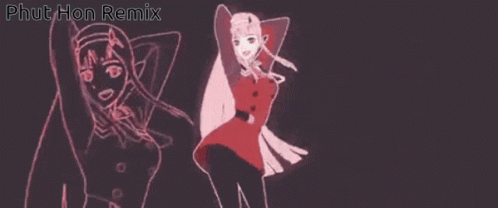 Girl in Red Dress and Man in Black Jacket Phut Hon Remix