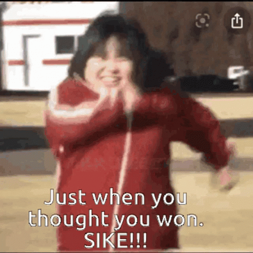 Girl in Red Jacket Dancing With Sike