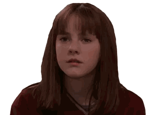 Girl in Red Shirt Close Up
