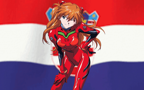 Girl in Red Suit With SD on Chest