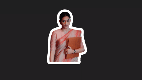 Girl In School Uniform Standing In Front Of Sign GIF