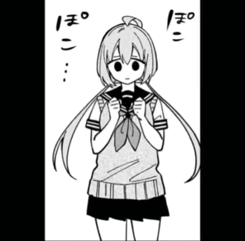 Girl in School Uniform with Long Hair