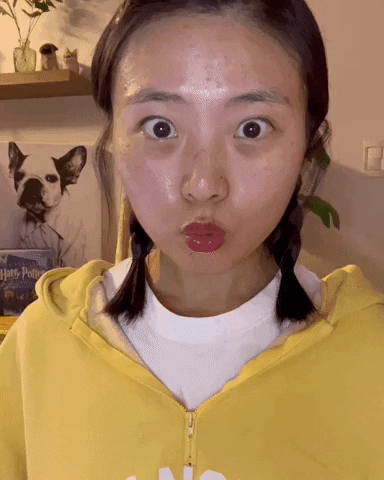 Girl In Shock Woooow GIF