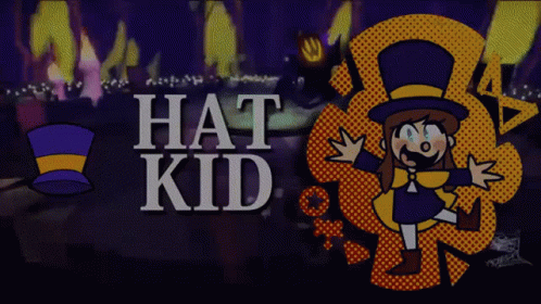Girl in Top Hat Saying Hat Kid
