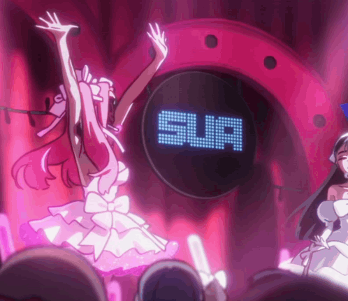 Girl in White Dress Dancing by Sua Sign