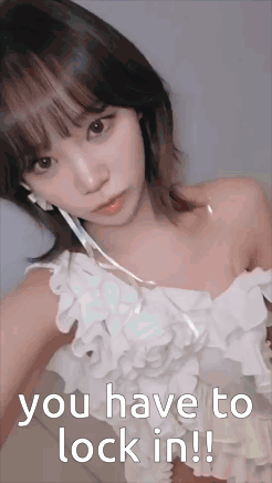 Girl in White Dress Taking Selfie You Have to Lock In
