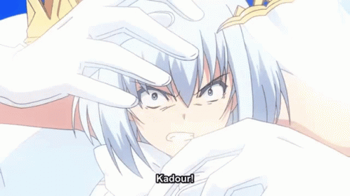 Girl In White Dress With Crown Says Kadour GIF