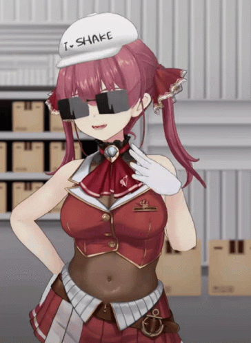 Girl in White Hat Sunglasses Says I Shake