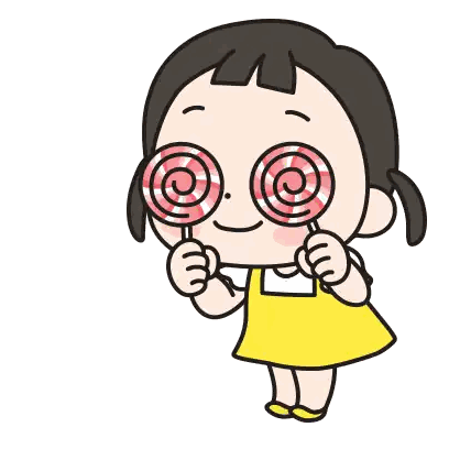 Girl in Yellow Dress Holding Lollipops