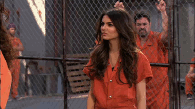 Girl Inmate Eyebrow Raise GIF
