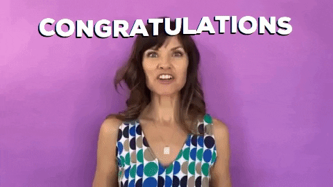 Girl Joyfully Clapping Well Done Congratulations GIF