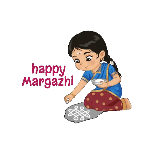 Girl Kneeling Happy Margakshi