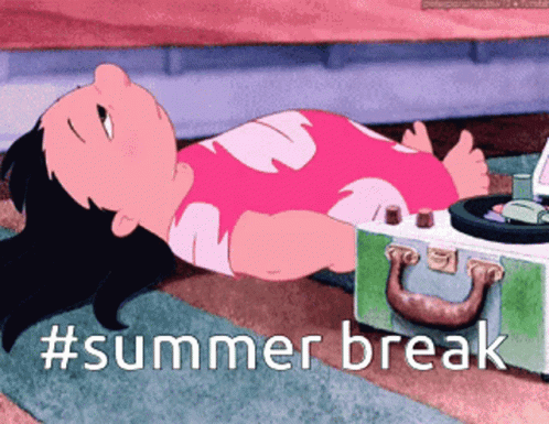 Girl Laying on Floor Next to Record Player #summer break