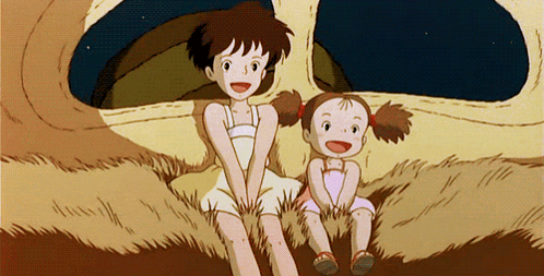 Girl Laying on Totoro Ready Fur Cuddlez