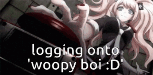 Girl Logging Onto Woopy Boi : D GIF