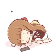 Girl Lying on Floor With Mushrooms