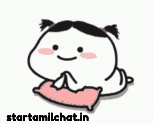 Girl Lying on Pink Pillow